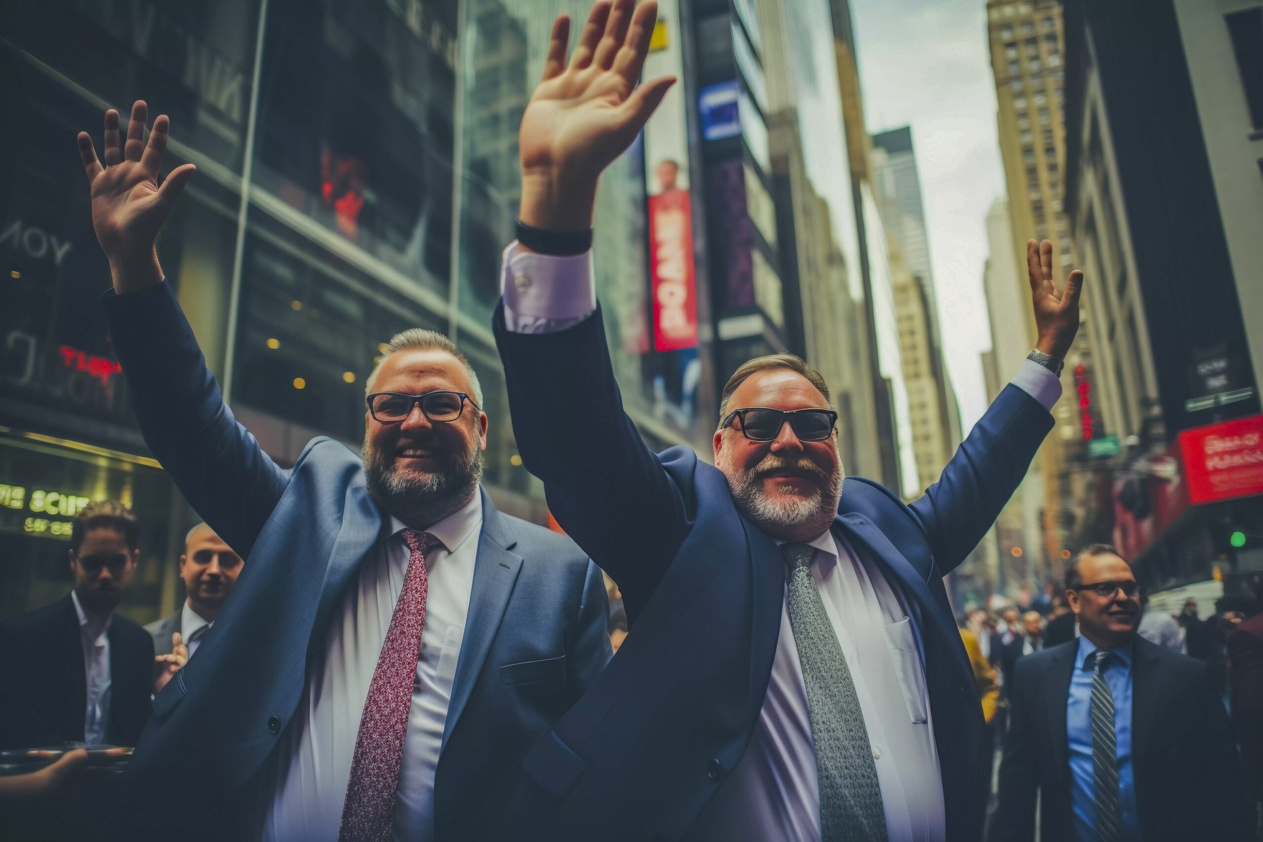 men-smiling-new-york-city